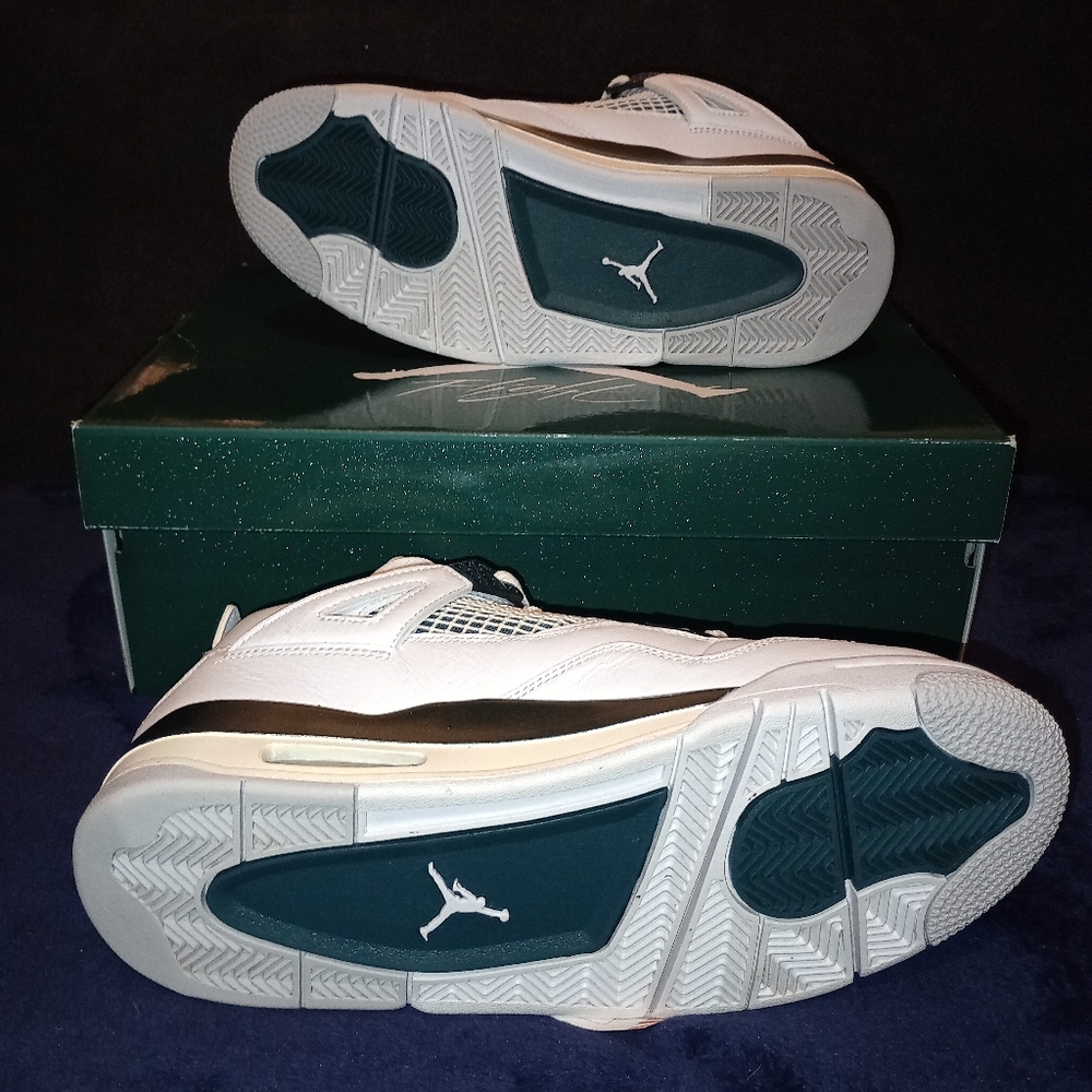 IOB EUC Air Jordan 4 Oxidized Green Mens size 9.5 - Picture 7 of 15